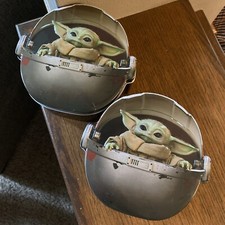 2 EMPTY Box Tins 2021 Topps Star Wars Mandalorian Season The Child Baby Yoda