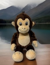 2018 Build A Bear Smiley Monkey Chimp 18" Brown Tan Plush Stuffed Animal