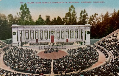 Berkeley CA ''Hearst Greek Theatre  Postcard University of California Berkeley