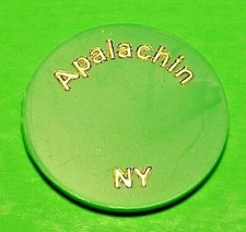 APALACHIN  NEW YORK  NY  THE DUGOUT DRINK TRADE TOKEN