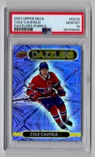 2021-22 Upper Deck Purple Dazzlers PSA 10 Cole Caufield #DZ-25
