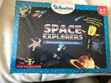 NEW SKILLMATICS Educational Game SPACE EXPLORERS Learning Activity Mats Erasable