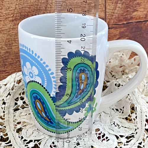 Vintage Mod Paisley Kaffeebecher Royal Norfolk - Bild 9 von 9