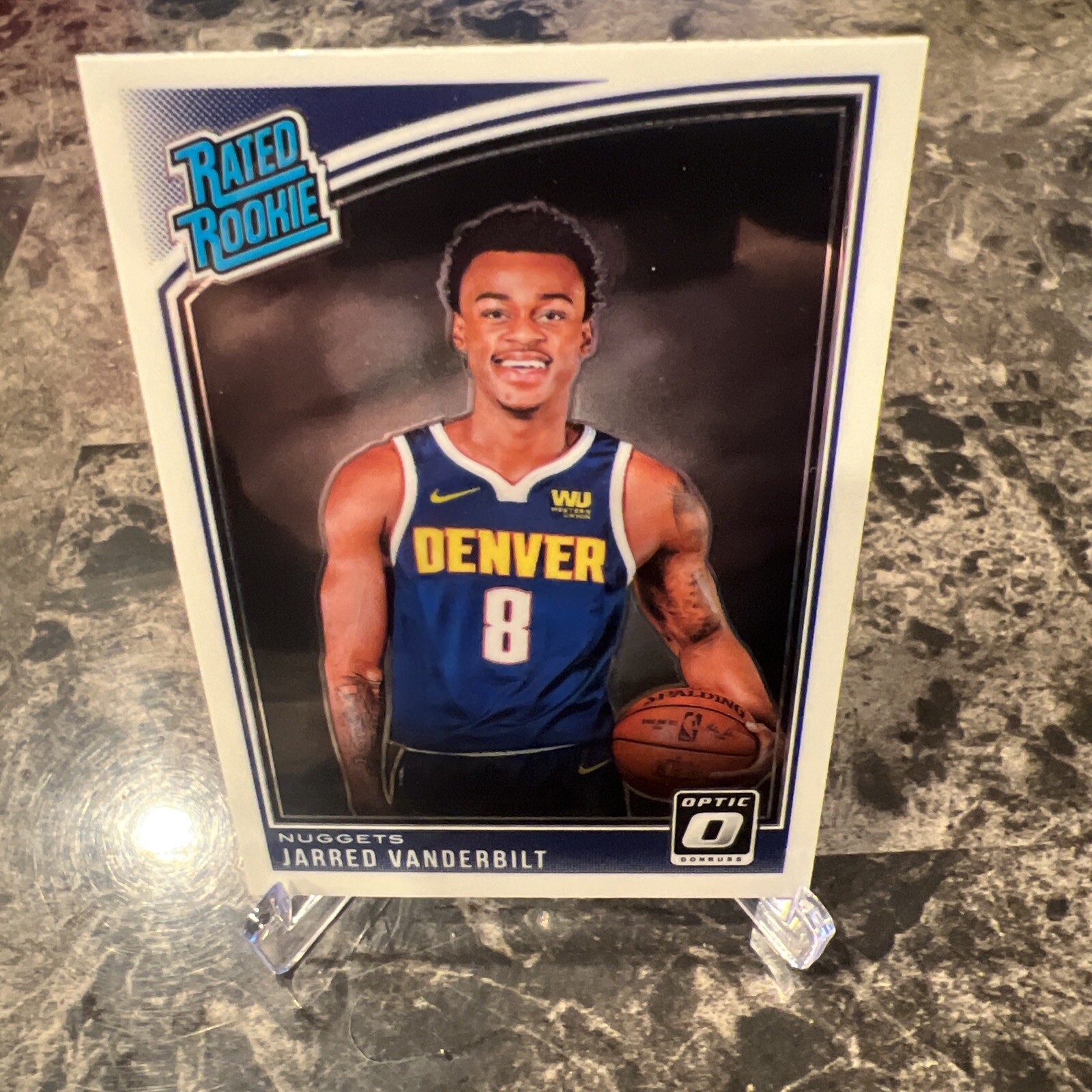 2018-19 Donruss Optic JARRED VANDERBILT #151 Rated Rookie Card RC Nuggets