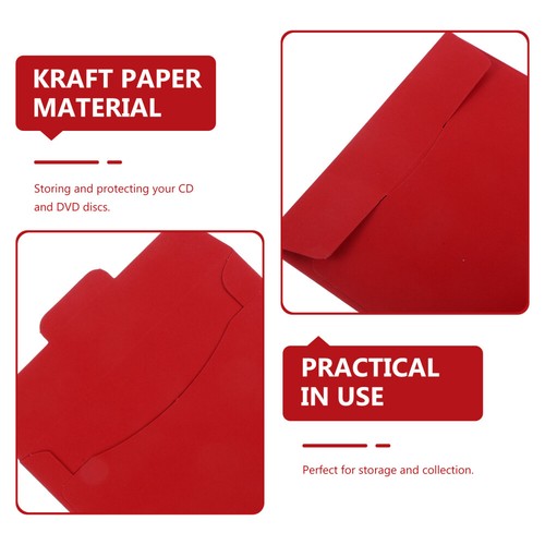 20 Stück Kraftpapier CD-Hüllen DVD-Verpackungsbeutel CD-Aufbewahrungstasche - Afbeelding 10 van 12