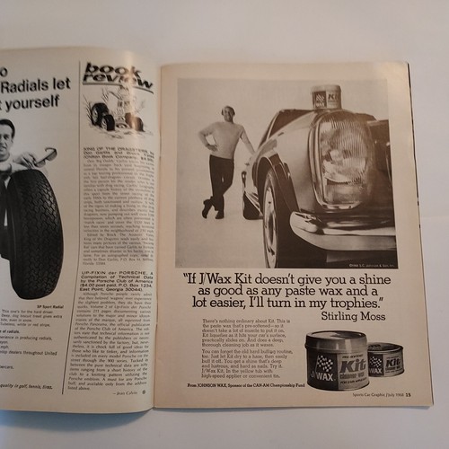 Revista gráfica vintage para autos deportivos julio de 1968 - Imagen 5 de 11