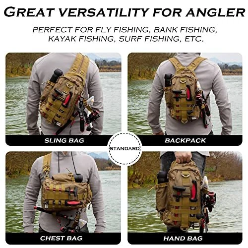 Surf fishing backpack with rod holder cheap