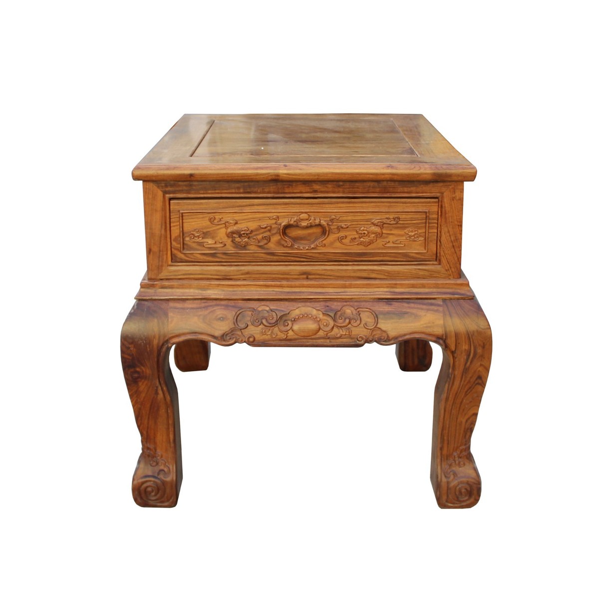 Chinese Oriental Huali Rosewood Flower Motif Tea Table Stand cs4579S Chinese Oriental Huali Rosewood Flower Motif Tea Table Stand cs4579S