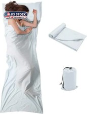 Travel and Camping Sheet Sleeping Bag Liner - Lightweight Compact and Portable A