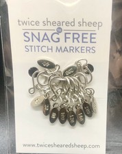 Stitch Markers, Alloy Crochet Markers Snag Free Medium Up To US 8 Brand New