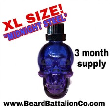 XL BEARD BATTALION Maximum Strength MIDNIGHT STEEL Formula GUARANTEED GROWTH