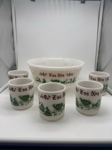 Hazel Atlas Egg Nog Set | eBay