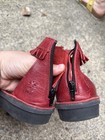 Fly London MEXU914FLY Bridle Red Leather Fringe Ankle Strap Sandal EUC EUR 41 — photo 4