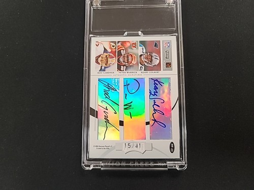 2004 PRIME SIGS 6 AUTOGRAPH 15/41 PETER WARRICK-DEION BRANCH-BERRIAN-JOHNSON +++ - Picture 3 of 4