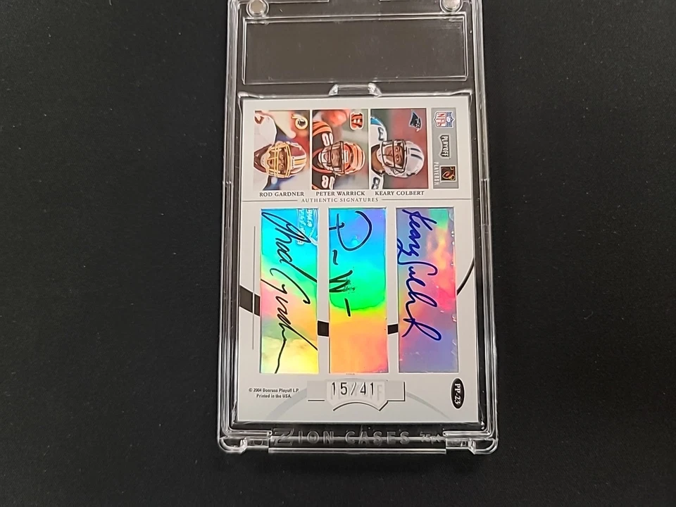 2004 PRIME SIGS 6 AUTOGRAPH 15/41 PETER WARRICK-DEION BRANCH-BERRIAN-JOHNSON +++ - Image 3 of 4