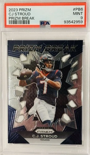 2023 Panini Prizm - Prizm Break C.J. Stroud #PB-6 Silver Prizm (RC) PSA 9