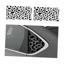 2 PCS Side Window Decals for Car, Precut Leopard Cheetah Print Rear Quarter