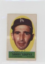 1963 Topps Peel-Offs Sandy Koufax (Peeling Directions) HOF 0q3