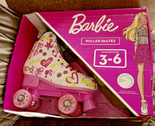 VINTAGE BARBIE KIDS ROLLER SKATES NEW IN BOX US SIZE 3-6