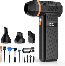 Compressed Air Duster, 180000RPM Electric Air Duster with 4-Speed Adjustable D