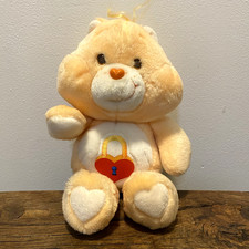 Vintage 1985 Kenner Care Bears Secret Bear 13" Talking Plush Pull String Peach