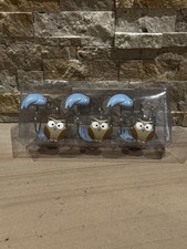 NEW 12 Colorful Resin Brown Owls Blue Birds Shower Curtain Hooks Bathroom Decor
