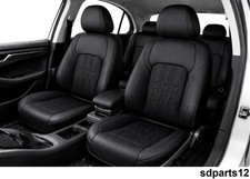 Sitzbezüge Schwarz Kunstleder * Komplett Set für Peugeot 208 2008 308 3008