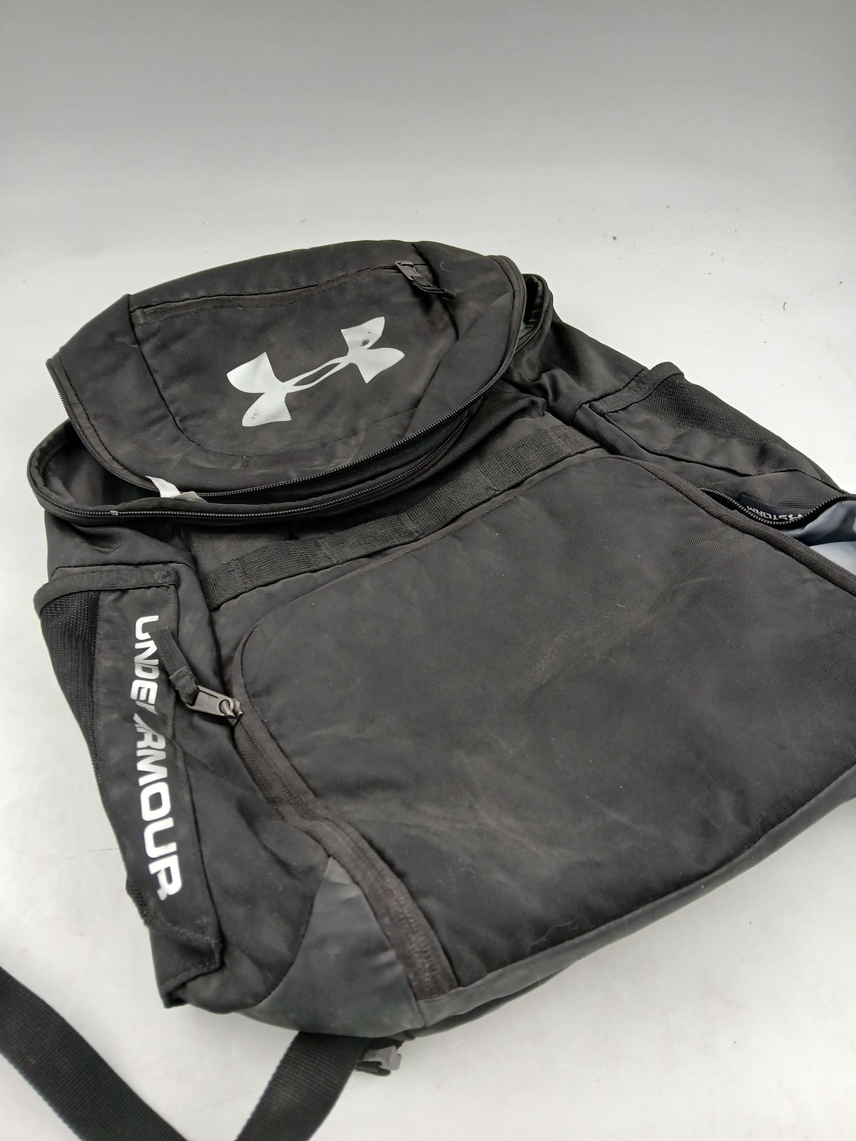 Under Armour Black 21" Backpack Soft Case Water Bottle Pocket Mens Gym Bag thumbnail 8