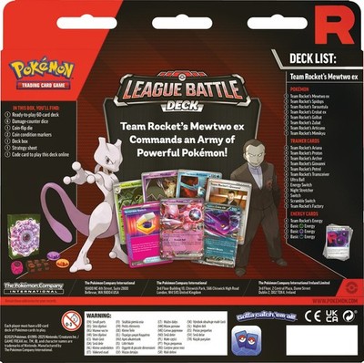 Carte Pokémon XXL Rocket's Mewtwo Ex - Version Anglaise - SVP 205 - Pochette BB-Toy-Trades - Collection, Cadeau