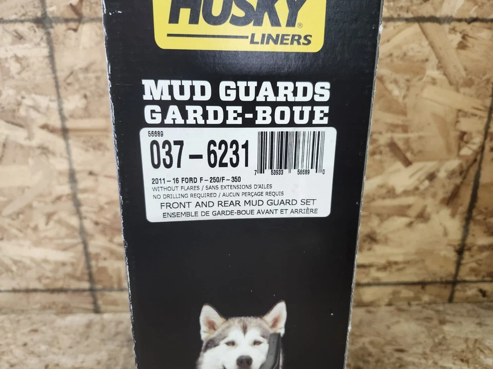 Husky Liners 56686 Custom Fit Front & Rear Mud Guards for 2011-2016 Ford F250 - Image 3 of 4