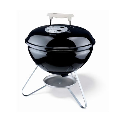 Weber Smokey Joe Silver 147-Sq. in Black Portable Charcoal Grill