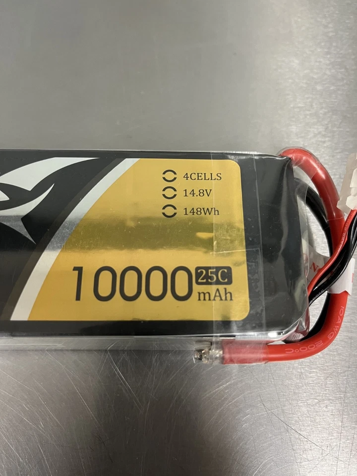Batería Tattu 10000mah, 25c, 4s, 14.8v (TODAS LAS CELDAS HAN SIDO PROBADAS) Foto 3 de 4