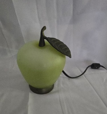 Retro Decor Green Apple Shaped Table Lamp  Fruit Light Kitchen Bar Works 