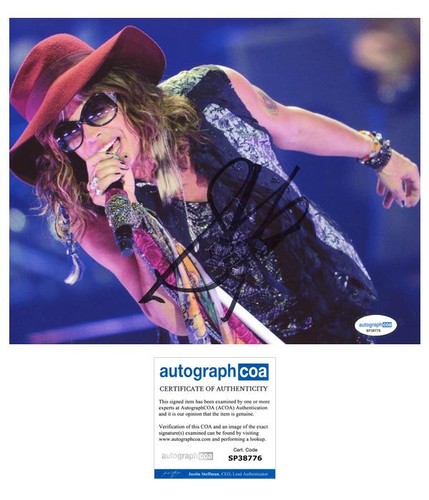 Steven Tyler "Aerosmith" Frontman AUTOGRAPH Signed Autographed 8x10 Photo F ACOA