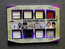 Mantle PELE ALI Musial Howe++ Game-Used #2/12 Jerseys Domin8ors 2019 Leaf