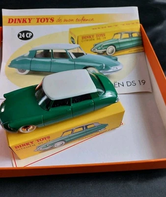 VOITURE DINKY TOYS CITROËN DS 19 VERTE MATTEL 24 C EDITION ATLAS NEUVE - Photo 1/4