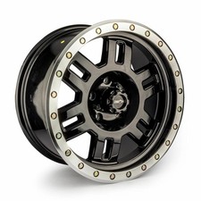 16 Vision 398 Manx Competition  Gloss Black Machined Lip 16x7 Wheel 5x4.5 5x1