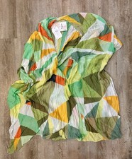 Macchia Di Ruggine NWT Womens Boho Kimono Colorful Geometric Design One Size