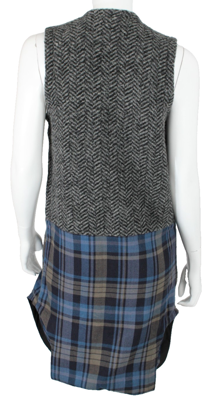 ENGINEERED GARMENTS Gray Wool Herringbone & Plaid… - image 4