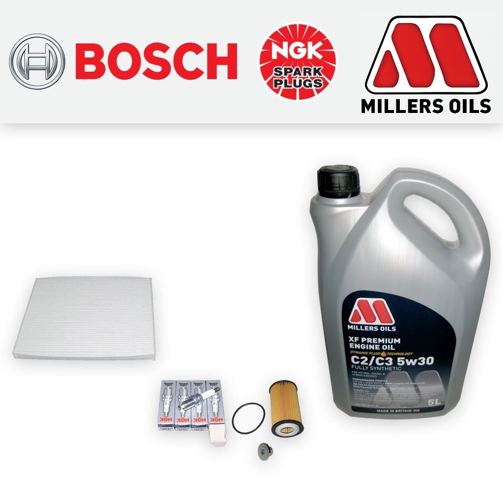 SERVICE KIT for OPEL VAUXHALL CORSA E MK4 1.2 1.4 OIL CABIN FILTER PLUGS +OIL