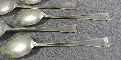 6 Watson Sterling Silver Teaspoon Unknown Design 90g Grams Estate Scrap Antique - Picture 21 of 22