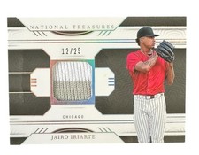 2024 Panini National Treasures Game Gear Swatches Holo Silver /25 Jairo Iriarte