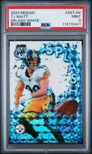TJ Watt  2024 Panini Mosaic Splash-White #SSTJW Pittsburgh Steelers 17/25 POP 1!