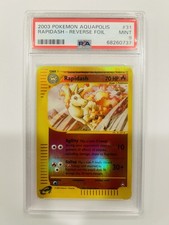 PSA 9 Rapidash 31/147 Aquapolis 2003 Reverse Holo Pokémon Card E Series WOTC