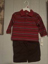  NWT BOYS 2-PIECE PANT SET  12 MONTHS