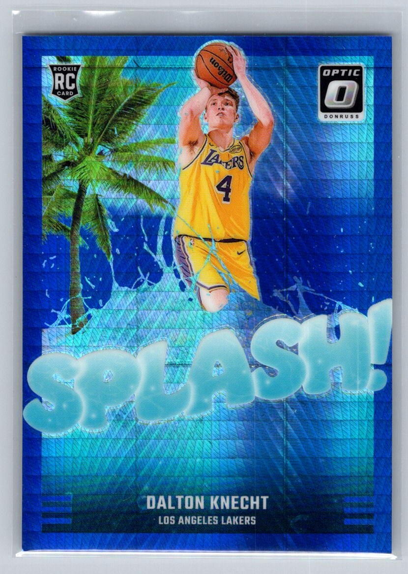 2024-25 Donruss Optic #12 Dalton Knecht Splash! Hyper Blue #/175