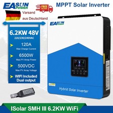 Inverter Solar Off Grid 6200W 120A Inverter 48V MPPT Regolatore di Carica Wifi DE