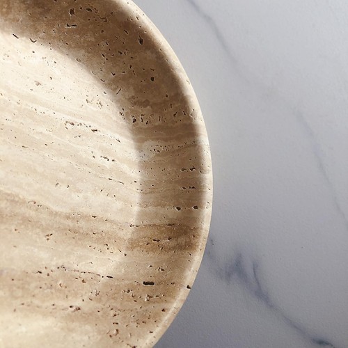 Large Marble Round Bowl HandCrafted Decorative Dish Fruit Bowl for Home Decor... - Bild 6 von 7