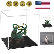 Clear Acrylic Display Case Assemble Collectibles Box Alternative Glass Case f...