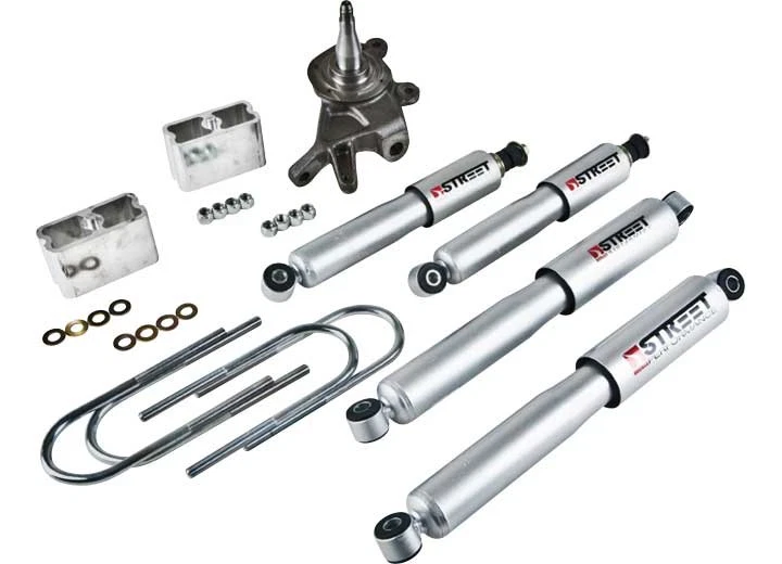 Belltech Front 2-3" Rear 4" Drop Lowering Kit Shocks For Silverado Sierra 1500 - Image 2 of 4